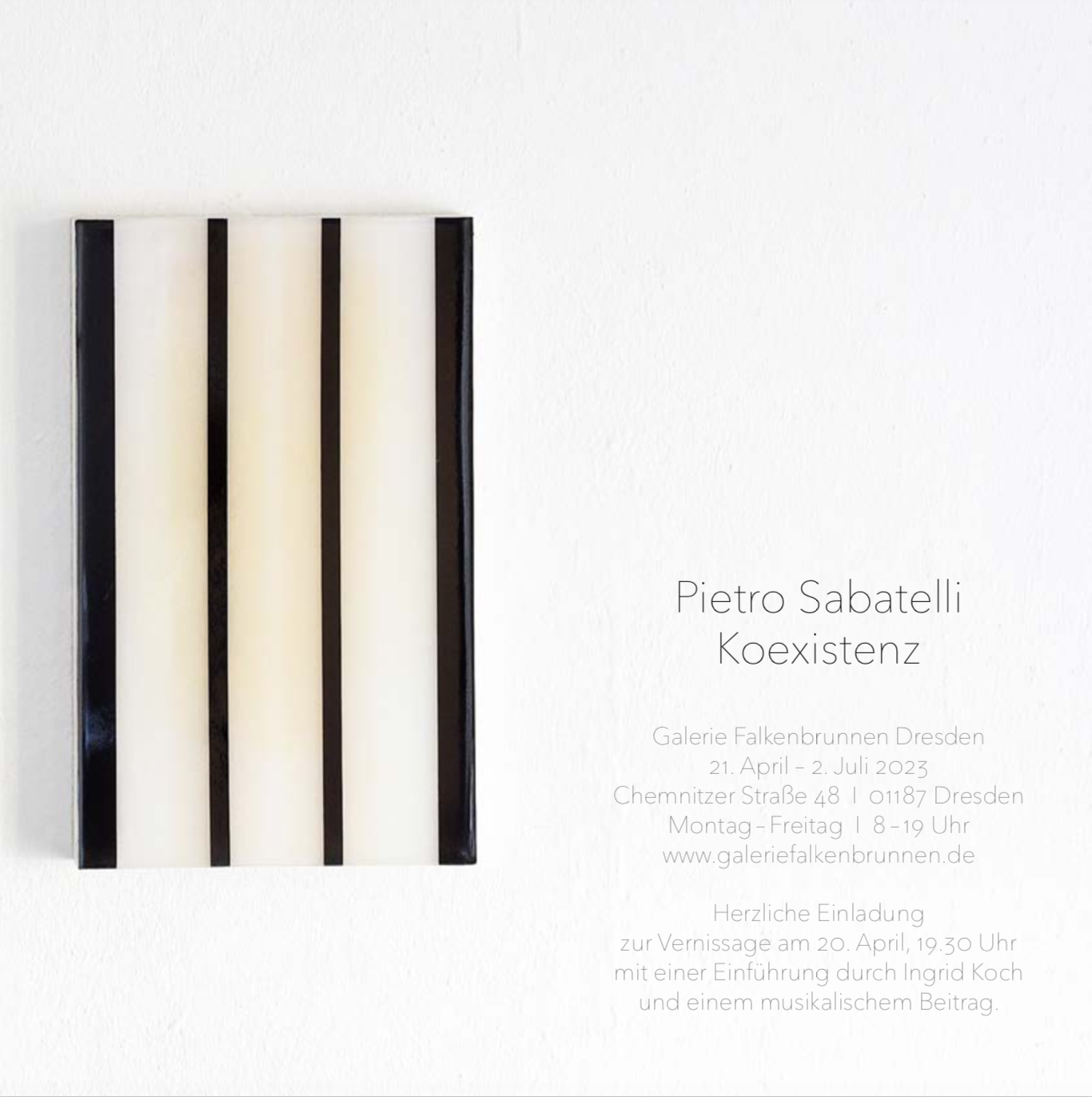 Pietro Sabatelli - Koexistenz exhibition, 2023