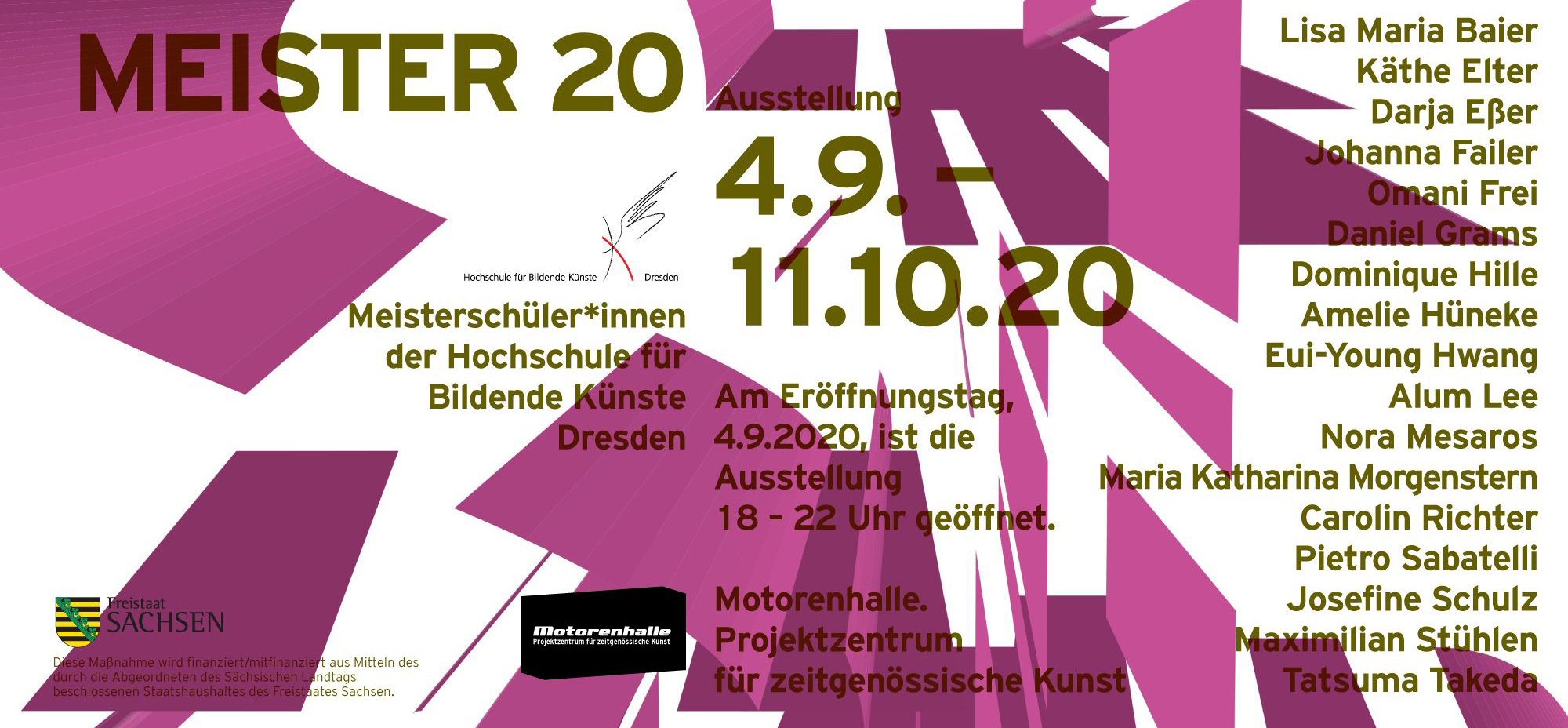 Meister20 exhibition, 2020